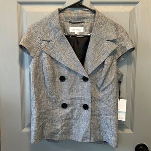 Calvin Klein Short Sleeve Linen Blend